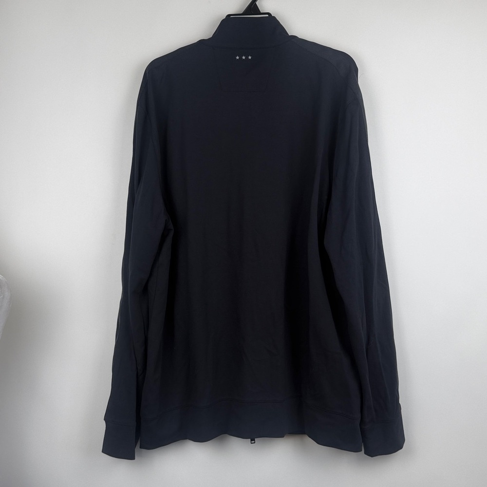 John Varvatos Navy Blue Gavin Slim Fit Performance Zip Active Wear Jacket Sz XXL - Picture 4 of 10
